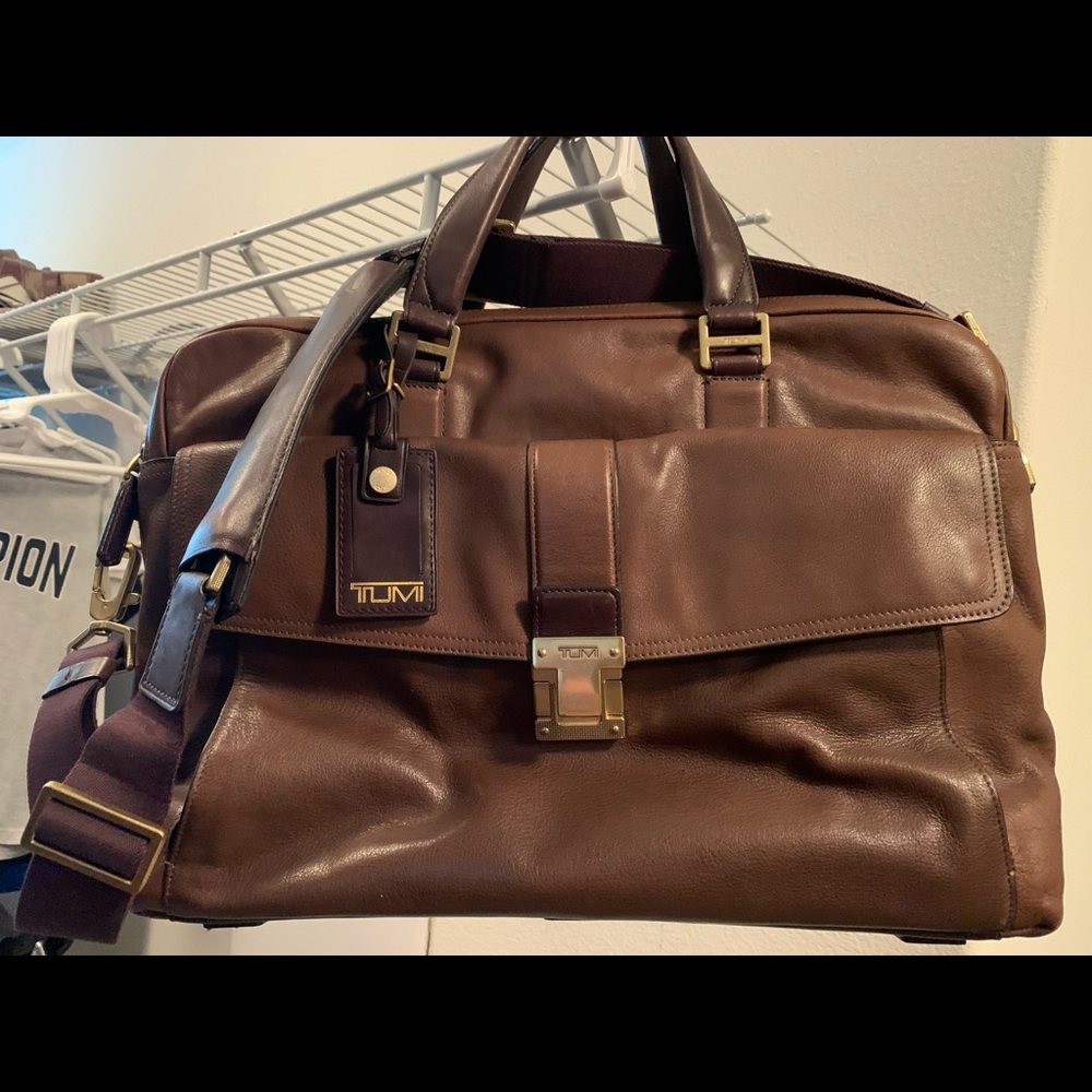 Tumi Messenger bag.